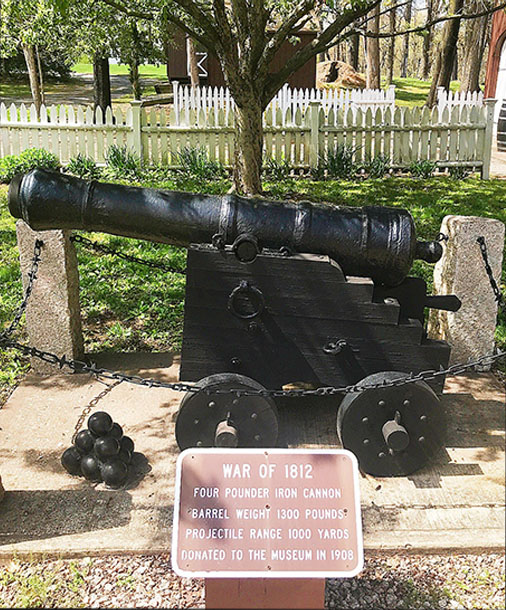 image of the cannon at the Henry Whitfield House