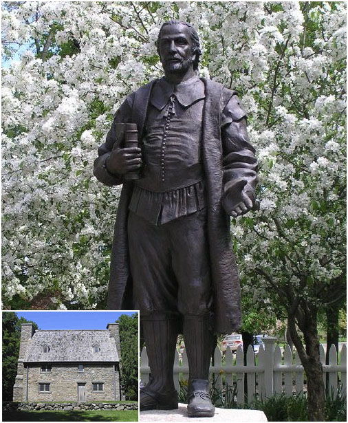 image of the Henry Whitfield Statue